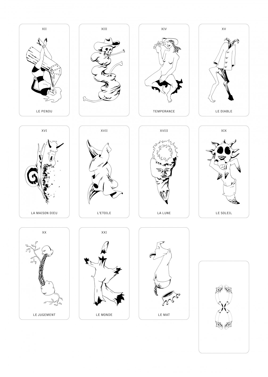 SNOWI FORTUNE planches jeu tarot 02